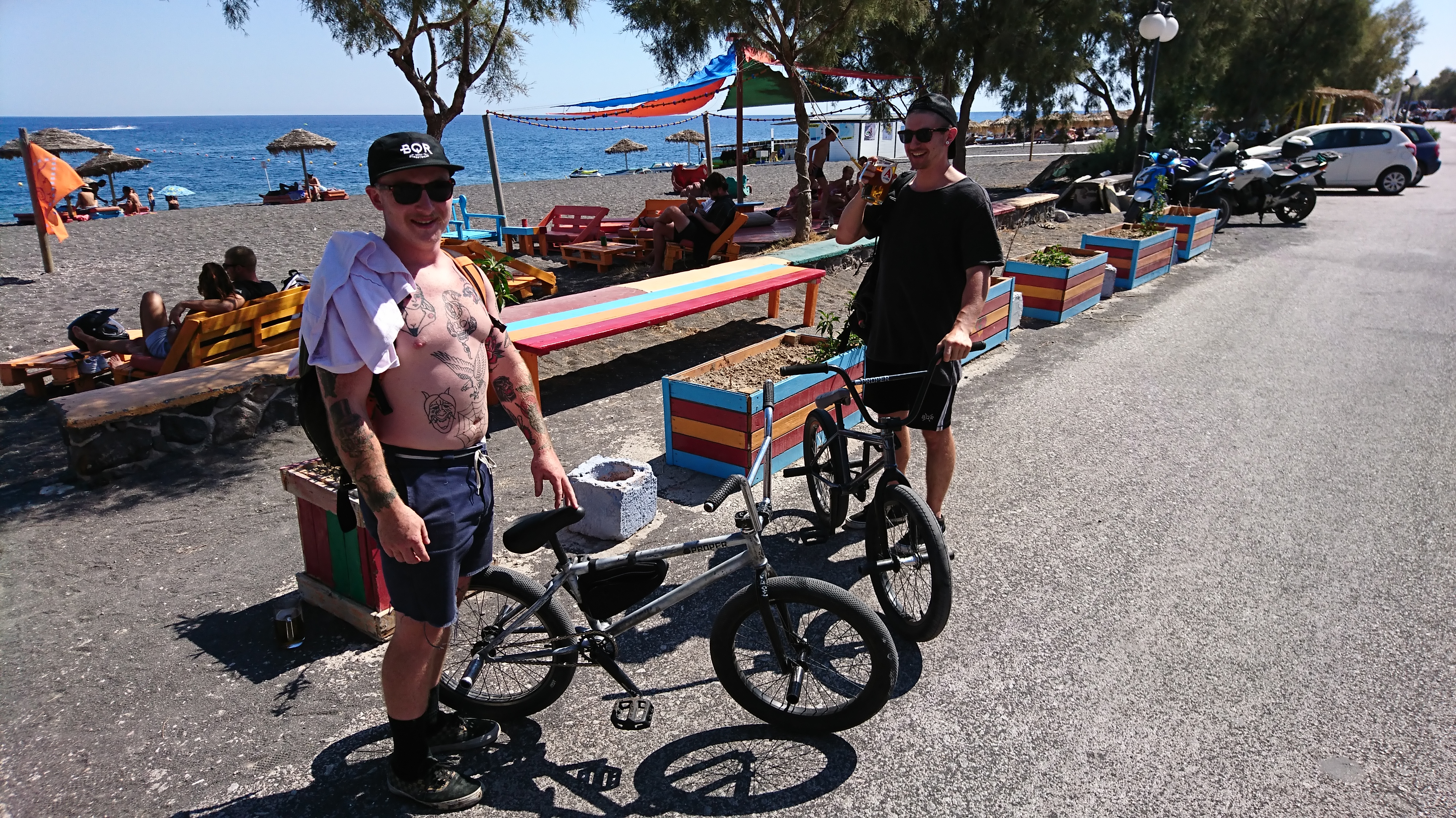 tranquilo santorini fellow bikers