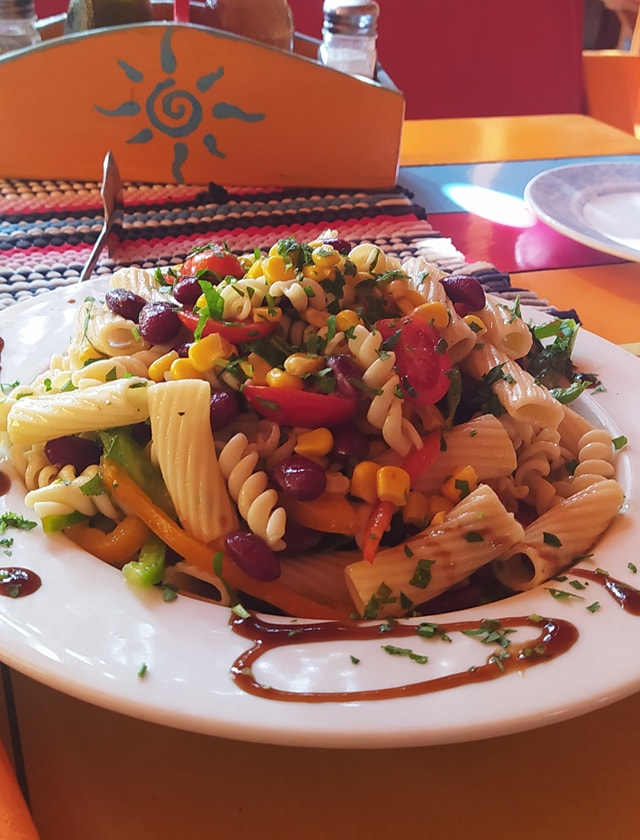 santorini vegan-pasta-beans